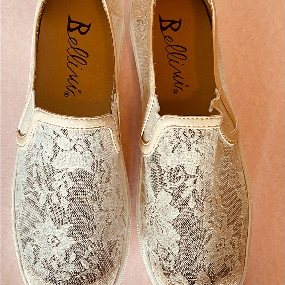 Feminine Bellini Lace Off-White Shoe   7 - Picture 2 of 6